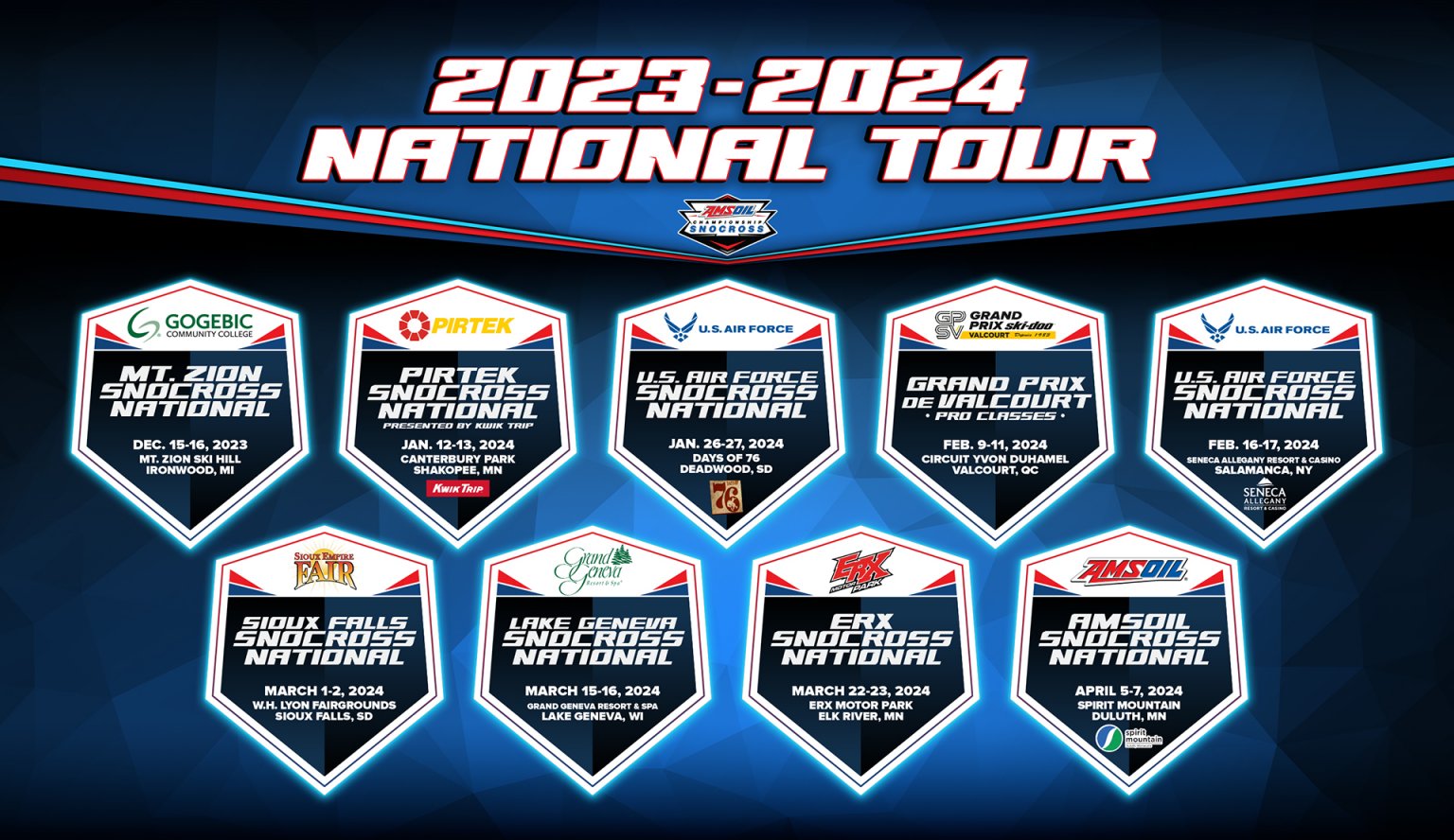 HISTORICAL STOPS HIGHLIGHT 20232024 AMSOIL CHAMPIONSHIP SNOCROSS